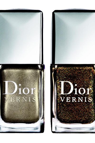 <p>Go for gold on your nails with these divine Dior Christmas polishes. The limited edition shades will look knockout with a LBD</p>

<p>Dior Vernis in Timeless Gold and Czarina Gold, £17 each, Selfridges</p>