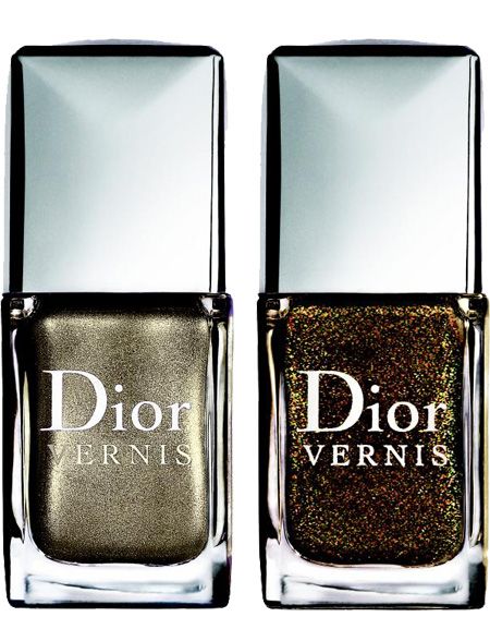 <p>Go for gold on your nails with these divine Dior Christmas polishes. The limited edition shades will look knockout with a LBD</p>

<p>Dior Vernis in Timeless Gold and Czarina Gold, £17 each, Selfridges</p>