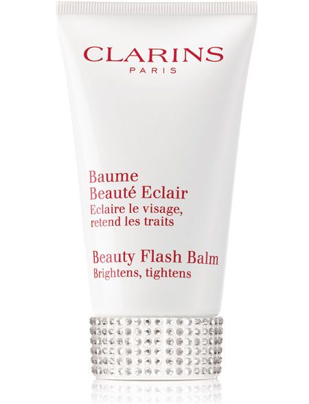 <p>Before applying your face, douse it in Clarins' iconic Beauty Flash Balm. It brightens, tightens and acts as the perfect primer to ensure your makeup stays fresher for longer. We love the new Swarovski crystal adorned tube which means it will liven up your boudoir as well as your face!</p>

<p>Clarins Beauty Flash Balm, £26.50, <a target="_blank" href="http://uk.clarins.com/webapp/wcs/stores/servlet/beauty-products_day-creams_limited-edition-beauty-flash-balm_C010405099_10201_11751_-11_95501__">clarins.com</a></p>