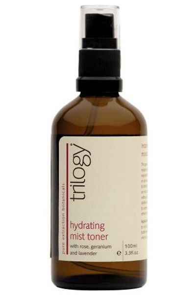 <p>Some toners can dry out your skin so make sure you're using a hydrating one that is alcohol free. A mist version can help revitalise and provide moisture, we love this natural toner by Trilogy which is perfect to use after cleansing as well as throughout the day whenever your face feels thirsty</p>

<p><strong>Trilogy Hydrating Mist Toner</strong>, £15.99, <a target="_blank" href="http://www.amazon.co.uk/Trilogy-TRH-Hydrating-Mist-Toner/dp/B000NRSDH2">amazon.co.uk</a></p>