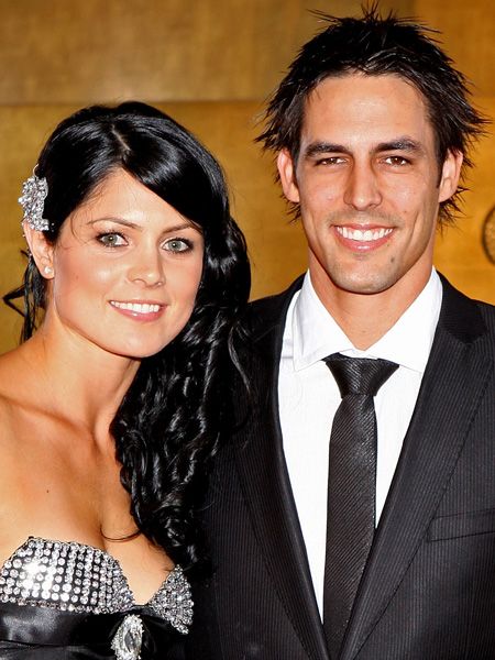 Team Australia's Mitchell Johnson hasn't just scored himself a beautiful fiancée in Jessica, she's also fighting fit as a champion in Karate - go girl!