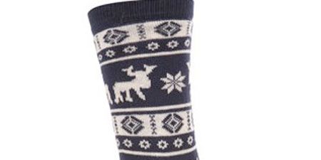 <!--[if gte mso 9]><xml>     Normal   0   0   1   20   114   1   1   140   11.773          </xml><![endif]-->If you can't face a Christmas jumper but you still want some festive fashion items, these navy moose print socks nod at the Nordic trend.<br /><br />£3.50, <a target="_blank" href="http://www.topshop.com/webapp/wcs/stores/servlet/ProductDisplay?beginIndex=0&viewAllFlag=&catalogId=33057&storeId=12556&productId=2167436&langId=-1&sort_field=Relevance&categoryId=208491&parent_categoryId=&sort_field=Relevance&pageSize=200">topshop.com</a>