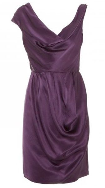 <p>If you think Dannii won this year's stylewars on X Factor, then why not hit the town in one of her project D dresses. This aubergine frock is divine and the timeless shape means you will be able to wear it into the new year and beyond </p><p> </p><p>£145, <a target="_blank" href="http://www.harveynichols.com/womens/categories/designer-dresses/cocktail/s336349-draped-silk-dress.html?colour=AUBERGINE">harveynichols.com </a><br /></p>