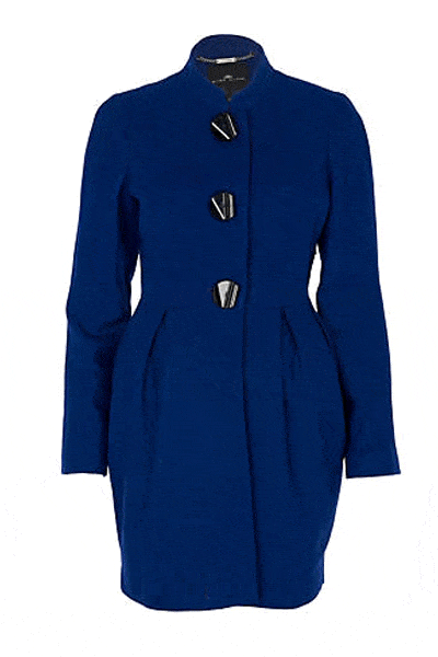 <p>The trendy tulip shape and gorgeous royal blue hue of this coat means it's stylish and sassy! Inject some colour into your wardrobe and bag this beauty before they sell out...</p><p> </p><p><a target="_blank" href="http://www.riverisland.com/Online/women/sale/coats--jackets/blue-cocktail-tulip-coat-595814">www.riverisland.com</a><br />Was £79, now £30<br /></p>