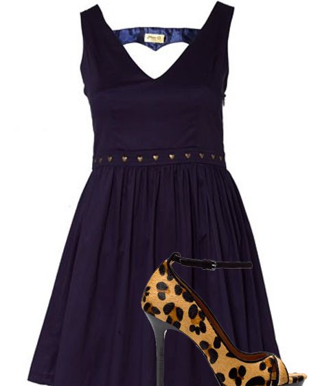 <p>Out with the girls for Valentine's? Make sure all the singles boys' eyes are on you in these head-turning outfits</p>

<p>Break his heart in this cute cut out dress with love heart studs. Team it with some racy leopard print heels to sex it up</p>

<p>Dress, £15, Max C at <a target="_blank" href="http://www.oliverbonas.com/sale/sale_clothing/max_c_amore_dress.htm">oliverbonas.com</a> </p>  <p>Shoes, £69.99, <a target="_blank" href="http://www.zara.com/webapp/wcs/stores/servlet/product/uk/en/zara-W2010-s/51187/196509">zara.com</a></p>