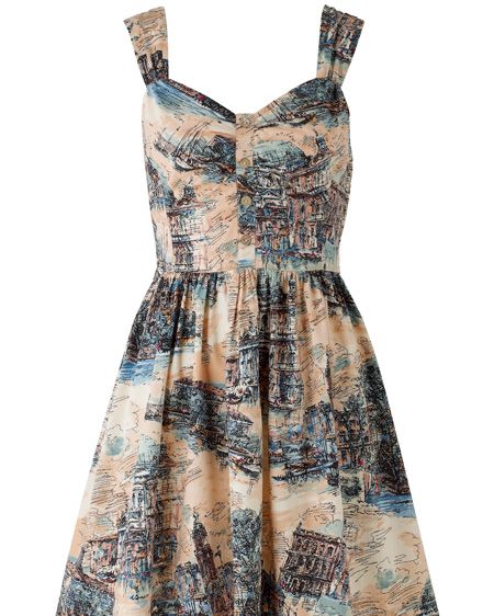 <p>We've fallen for this Venice print 50s style dress inspired by the Prada one worn by the lovely Carey Mulligan. This looks sure to sell-out so get in there quick!</p>

<p>£29.99, <a target="_blank" href="http://www.newlook.com/shop/womens/dresses/scenic-print-prom-dress_211458119">newlook.com</a> </p>
