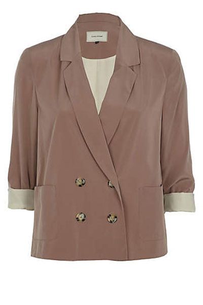 <p>Update your wardrobe with this little beauty of a blazer. Shift from winter to spring in a mere moment with minimal effort by layering over .. well, pretty much anything actually</p>

<p>£39.99, <a target="_blank" href="http://www.riverisland.com/Online/women/coats--jackets/jackets/brown-double-breasted-blazer-599999">riverisland.com</a></p>