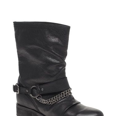 <p>Stomp your way down the street in these chunky boots from ASOS. Embellished with chains, they'd look bang on trend with distressed denim</p>
<p>Anchor leather flat biker boot, £36, <a href="http://www.asos.com/Asos/Asos-Anchor-Leather-Flat-Biker-Boot/Prod/pgeproduct.aspx?iid=1153227" target="blank">asos.com</a></p>