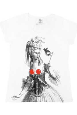 Love Vivienne Westwood's designs but hate the price tag that comes with her pieces? Then get clicking onto <a href="http://www.tkmaxx.com/comic-relief-tees/louis-xiv-lady-womens-t-shirt/invt/94009286/"target="_blank">tkmaxx.com</a> because the legendary designer has flexed her fashion know-how onto a range of t-shirts exclusively for Red Nose Day. We love this cheeky Louis XIV tee – it deserves attention! £14.99, with at least £7 going to Comic Relief.
