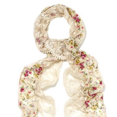 <p>Accessorize's spring/summer collection has just gone on sale and it's brimming with the trimmings for the new season trends. Firstly we're snapping up this utterly romantic ditsy lace scarf – and we won't be taking it off any time soon!</p>

<p>£16, <a href="http://www.accessorize.com/all-accessories/ditsy-lace-scarf/invt/88733115/?bklist=icat,4,shop,accessoriesshop,newinaccessories">accessorize.com</a> </p>