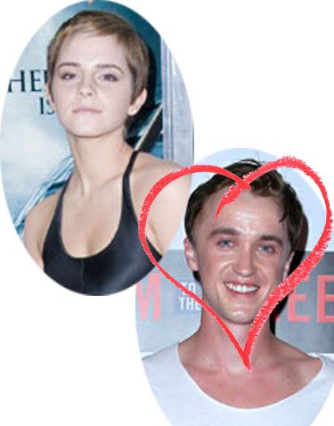 Talking to Seventeen magazine about her Harry Potter co-stars, Emma Watson confessed; "[Tom Felton] was my first crush. He totally knows. We talked about it - we still laugh about it. We are really good friends now, and that's cool." Hermione and Draco? Watch this space.
