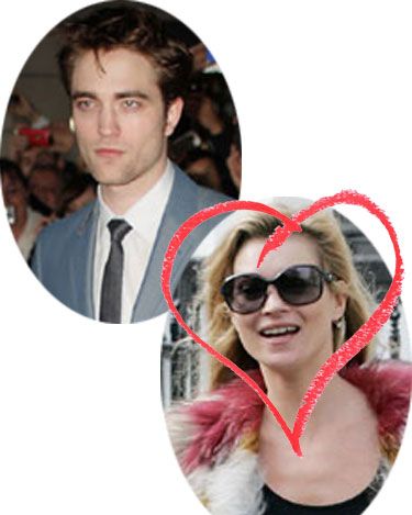 There will be tears from Robert Pattinson today as his childhood crush Kate Moss walks down the aisle - the Twilight star recently confessed his love for the supermodel, saying; "I was always obsessed with Kate Moss. On my bedroom wall I had a poster of Linda Blair and Kate Moss. I always liked Jane Fonda. Who else? Ellen Burstyn." Obviously his only love is Kristen Stewart now though.
