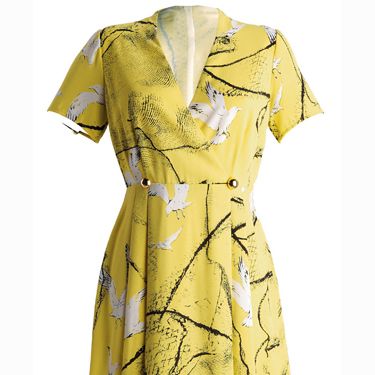 <p>Yellow seagull print dress, £59,<a href="http://www.very.co.uk/fearne-cotton-seagull-print-vintage-dress/922550777.prd?browseToken=%2fb%2f1655%2c4294954879%2fs%2fnewin%2c0" target="_blank">Very.co.uk</a></p>
