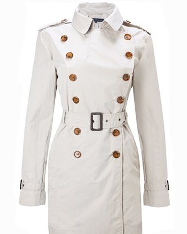 <p>This super-chic trench coat is perfect for those not quite so sunny summer days and will see you through Autumn too!</p>
<p>Trench coat, £160, <a href="http://www.frenchconnection.com/product/Woman+Collections+AW11+Preview/70AR6/Franco+Twill+Trench+Coat.htm" target="_blank">frenchconnection.com </a> </p>
