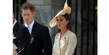 As a guest at Zara Phillips' wedding to Mike Tindall, Kate kept a low profile in a summery nude ensemble. Her cream brocade coat by Jane Troughton (worn for the first time back in 2006 at Laura Parker Bowles' wedding) concealed her dress but all eyes were on her statement floral hat. Bloomin' lovely