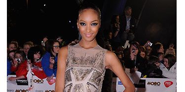 We love it when top models come out to play, here we have Jourdan Dunn looking sensational at the MOBOs, wearing the most magnificent nude, sparkly frock, complete with feline eyes and hair in a tight pony tail. Jourdan was by far the best dressed of the night