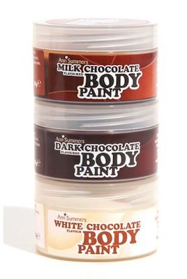 Bring Chocolate Week into the bedroom with Ann Summers edible body paint? This cocoa inspired set contains three different flavours of chocolate body paint: white, milk and dark chocolate. Mix them up on your lover's body and enjoy a chocolate threesome! Plus, when it's in the sale, it'd be a crime not to get some. 
<br>
Bag yourself a mouth-watering night in for just £10 at <a name="napl" href="#napl" onClick="window.open('http://www.annsummers.com/webapp/wcs/stores/servlet/ProductDisplay?productId=88999&storeId=10001&catalogId=40151&langId=-1') ;">AnnSummers.com</a>