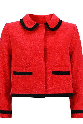 Blame Kate Middleton for our obsession with this jacket, she brought the navy version recently and it's all sold out now. Fear not though, we now have this red one to lust over

<p>£110, <a href="http://www.topshop.com/">Topshop</a></p>