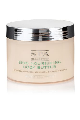 <p>Wrap skin up in a thick and creamy lotion as soon as you've jumped out the shower – we love the luscious Spa Collection Body Butter from Marksies and it smells delish too! </p>
<p>£9.50 <a href="http://www.marksandspencer.com/Collection-Skin-Nourishing-Butter-350ml/dp/B001VB32SO" target="_blank">marksandspencer.com</a> </p>
