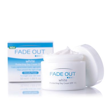 <p>There's a new range that has made pigmentation its enemy number one it's called Fade Out. Through  
naturally active ingredients such as mulberry and liquorice it aims to even out skin tone, protect and correct pigmentation concerns. The range contains five products and all under a £10! </p>
<p>From £7.99, from <a href="http://www.boots.com/en/Fade-Out-White-Protecting-Day-Cream_1143616/" target="_blank">boots.com </a>
</p>