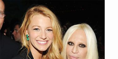You can tell Blake Lively loves being in such close proximity to Donatella, "I am such a fan of Versace. The fits for a woman's body are incredible. I'm also a huge fan of H&M. To have Versace at H&M is the best." Ok, ok we get it Blake!