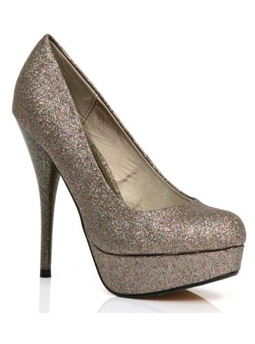 <p> Forget diamonds, these pretty rose-gold glitter shoes are a girl's best friend this season! With absolute skyscraper heels, these are the perfect way to add some subtle bling to your festive ensemble...
</p>
<p>£49.95, <a href="http://www.modainpelle.com/">Moda In Pelle</a></p>
