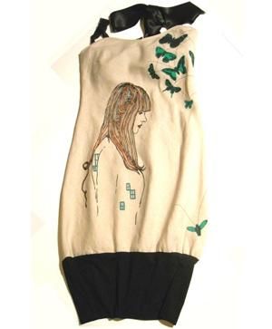 Product, Clothes hanger, Sleeveless shirt, Fashion design, Day dress, Illustration, One-piece garment, Embroidery, Blouse, Active shirt, 