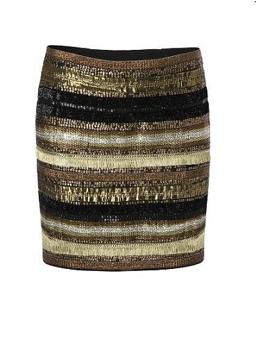 <p>Strike gold with this treasured mini skirt – it deserves pride of place in your wardrobe. Fierce, Egypt-inspired, and with a metallic edge to set winter on fire</p>
<p>£89, <a href="http://shop.mango.com/GB/p/mango/clothing/skirts/mini-skirt/?id=53308925_94">Mango</a></p>