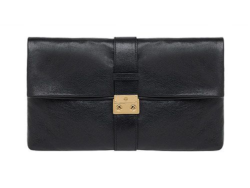 Say hello to the Harriet clutch in buffalo black, it's Mulberry's newest offering and we are in love. If it's good enough for Olivia Palermo and Kate Bosworth, it's good enough for us!
<p>£450, <a href="http://http://www.mulberry.com/">
Mulberry</a></p>