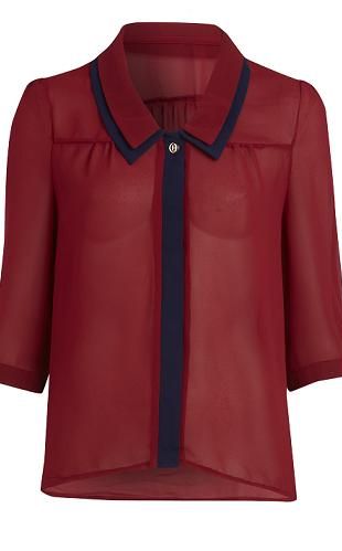 Primark treat us to this little gem of a blouse, and we like it A LOT! We'll be teaming ours with skinny jeans and super high shoes, topped off with vampy nail varnish and smoky eyes
<p>£10, <a href="http://http://www.primark.co.uk/">
Primark</a></p>