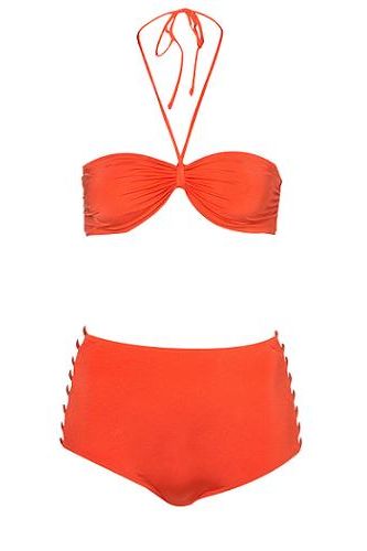 <p>We could imagine Dita Von Teese sporting this red bikini underneath her parasol. High waisted, check. Vintage vibe, check. Sex appeal, double check</p>
<p>Red bikini £32, <a href="http://www.topshop.com/webapp/wcs/stores/servlet/ProductDisplay?beginIndex=0&viewAllFlag=&catalogId=33057&storeId=12556&productId=4339932&langId=-1&sort_field=Relevance&categoryId=277012&parent_categoryId=208491&pageSize=200" target="_blank">Topshop</a></p>