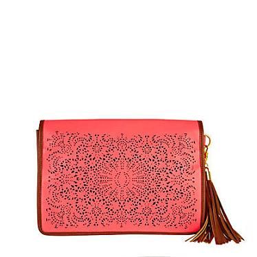 <p>Oh hello gorgeous clutch bag, come to mama! Warning: If you get this before us, we shall hunt you down</p>

<p>Laser cut clutch, £28, <a href="http://www.riverisland.com/Online/women/bags--purses/clutch-bags/neon-pink-laser-cut-clutch-612619" target="_blank">River Island</a></p>