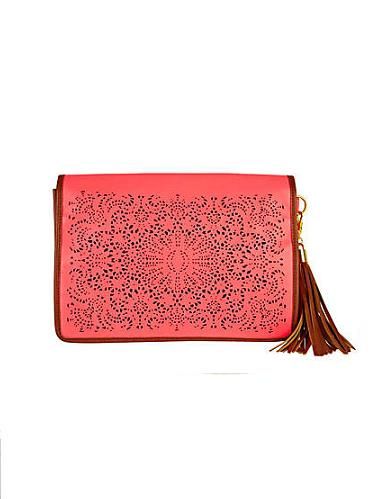 <p>Oh hello gorgeous clutch bag, come to mama! Warning: If you get this before us, we shall hunt you down</p>

<p>Laser cut clutch, £28, <a href="http://www.riverisland.com/Online/women/bags--purses/clutch-bags/neon-pink-laser-cut-clutch-612619" target="_blank">River Island</a></p>