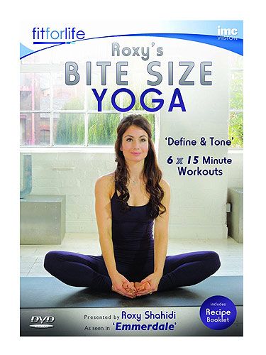 <p>This DVD promises to define and tone specific areas of the body using quick, 15 minute sessions of yoga which is how Roxy Shahidi aka Leyla from Emmerdale keeps in such super-trim shape. Plus, it includes a booklet of Roxy's favourite healthy recipes.<br /> <br /> Roxy's Bite Sized Yoga is ideal if, like me, you love the idea of doing yoga at home but find it impossible to do without getting 'am I nearly there yet syndrome?' when trying to hold the poses for long enough. Plus, the handy 15 minute chunks mean it's really easy to fit into your day.  <br /> <br /> I got in from work feeling stiff and tense from a busy day at the Cosmo web desk and chose to do the neck and shoulders session which I followed up with the lower back and hip openers. This was the perfect start to relaxing into my evening and rather than slumping in front of the TV then going to bed with a stiff back and achy neck. Roxy's dulcet northern tones soothes you into the stretches and I finished feeling great. The energising session is perfect to start off the day with yogic energy running through your limbs.<br /> <br /> If you're a beginner yogi I would recommend watching Roxy do the postures on the DVD carefully before attempting them yourself. It's always a good idea to have a grounding in the basics of yoga so do try to find a good beginners course local to you if you're a yoga virgin. More experienced yogis will find Bite Sized Yoga a brilliant guide to their home sessions.  <br /> <br /> My shopping list is now full of ingredients for Roxy's recipes, too, which are easy and look delicious. Highly recommended!  </p>
<p><strong>Pat McNulty</strong></p>
<p><strong></strong> Roxy's Bite Sized Yoga, £9.99, <a href="http://www.amazon.co.uk/Roxys-Leyla-Emmerdale-ITV1-Define/dp/B009UWKHCK/ref=sr_1_1?ie=UTF8&qid=1357237654&sr=8-1" target="_blank">Amazon</a></p>