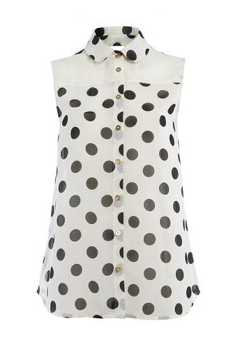 <p>Primark are dotty for spots this season. We'll be wearing this with navy cigarette trousers and a blazer. Nautical chic darling</p>

<p>Blouse, <a href="http://www.primark.co.uk/" target="_blank">Primark</a></p>