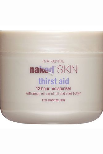 <p>has skin nourishing argan and neroli oils and shea butter for round-the-clock moisturisation, £7.49 at <a href="http://www.nakedbodycare.co.uk/thirst-aid-12-hour-moisturiser.html" target="_blank">Naked Bodycare</a></p>