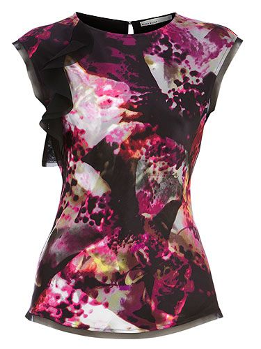 <p>Thanks to the likes of Peter Pilotto, a strong print has captivating powers. We're loving this Karen Millen beauty which is out this week, we're going to rock it like their poster girl Tali Lennox<br />Top, £85, <a title="http://www.karenmillen.com/" href="http://www.karenmillen.com/" target="_blank">Karen Millen </a></p>