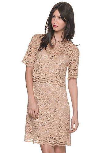 <p>The trend for lady-like fashion is going nowhere people. Adopt a more classic look with the help of this scalloped edge tiered nude lace dress. We'll be teaming this with minimal jewellery, KMiddy hair and a pair of Jennifer Aniston style strappy sandals<br />Lace dress, £175, <a title="http://www.whistles.co.uk/fcp/categorylist/dept/shop?resetFilters=true#ID=id_903000057794_newin&category=newin" href="http://www.whistles.co.uk/fcp/categorylist/dept/shop?resetFilters=true#ID=id_903000057794_newin&category=newin" target="_blank">Whistles</a></p>