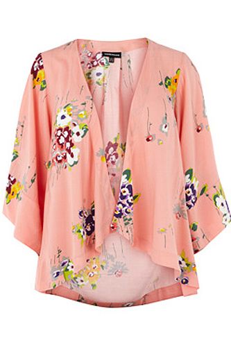 <p>This kimono-style cover-up is the stuff Shanghai Dreams are made of. What's not to love?</p>
<p>Pink floral jacket, £45, <a title="Warehouse" href="http://www.warehouse.co.uk///warehouse/fcp-product/307622" target="_blank">Warehouse</a></p>
