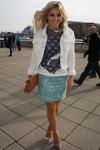 <p>This lady needs no introduction, it's Mollie from The Saturdays - we love Mollie! Doesn't she look amazing in her Michael van der Ham ensemble? She was actually on her way in to his show, coincidence? We think not</p>