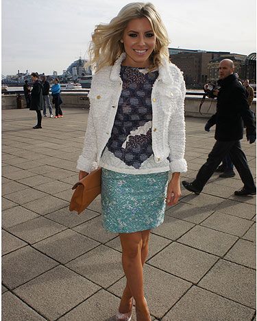 <p>This lady needs no introduction, it's Mollie from The Saturdays - we love Mollie! Doesn't she look amazing in her Michael van der Ham ensemble? She was actually on her way in to his show, coincidence? We think not</p>