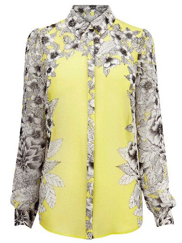 <p>This digi-print floral blouse by Warehouse is so hip it hurts. It's the perfect top for spring - just add a crisp blazer and heels.</p>
<p>Mirrored floral blouse, £45, <a title="Warehouse" href="http://www.warehouse.co.uk/mirrored-floral-blouse/New-In-All/warehouse/fcp-product/307963" target="_blank">Warehouse</a></p>