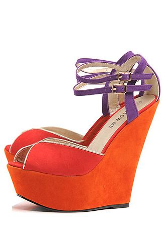 <p>These high-rise wedges are divine; a little bit 70s and a whole lot lovely, they also tick off the colour blocking trend a treat. Want, want, WANT!</p>
<p>Bright peep toe wedge, £35.99, <a title="AX Paris" href="http://www.axparis.co.uk/products/-Bright-Peep-Toe-Wedge.html" target="_blank">AX Paris</a></p>