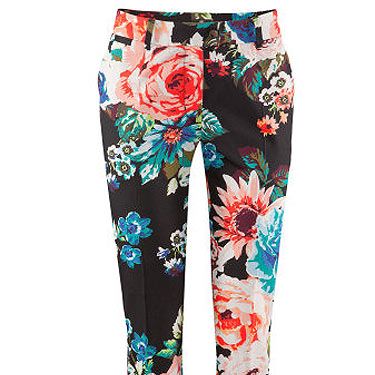 <p>Channel Alexa Chung and flex a printed trouser. Floral prints are massive this season, and these pretty ankle-skimming pants are total showstoppers - at just £12.99, your bank manager will be impressed, too!</p>
<p>Cotton floral print trousers, £12.99, <a title="H&M" href="http://www.hm.com/gb/product/97495?article=97495-H" target="_blank">H&M</a></p>