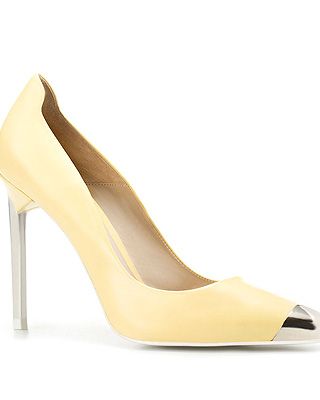 <p>Trust Zara to get it right with this zingy pair of points in mellow yellow. So LV it hurts!</p>
<p>Yellow court shoe, £69.99, <a title="Zara.com" href="http://www.zara.com/webapp/wcs/stores/servlet/product/uk/en/zara-S2012/190053/721039/COURT%2BSHOW%2BWITH%2BMETAL%2BTOE%2BCAP" target="_blank">Zara.com</a></p>
<p> </p>