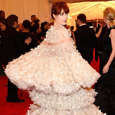 <p>What a year it's been for Florence Welch, she's become the darling of the fashion pack and now she's wearing a Sarah Burton creation at the Met Ball Gala - she must want to pinch herself</p>