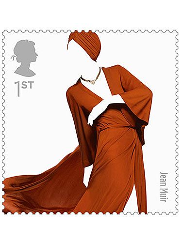 <p>Oh my goodness! This little lovely has got us hankering after a 70s revival - just check out this Jean Muir fluid rust gown with its late 1970s matching turban. Too gorgeous</p>