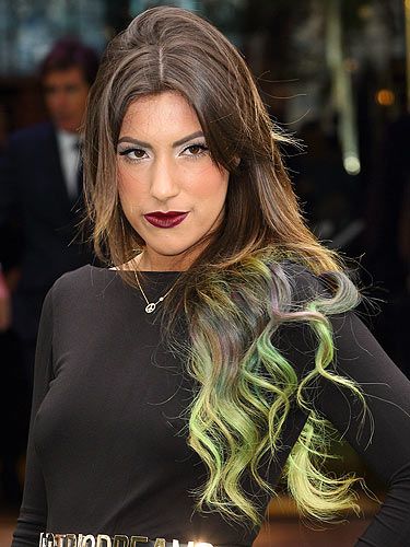 <p>Yikes! Made in Chelsea lady, Gabriella Ellis certainly likes to get noticed. The 'reality' TV star (slash singer) arrived at the London premiere of Snow White and The Huntsman looking pretty foxy in a long black frock. But what was she thinking with the hair? We wonder whether the Wicked Witch of the West was her hair inspiration for this look? Sorry Gabz, we're not keen on the green</p>