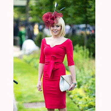 <p>TOWIE favourite, Lydia Bright looked ravishing in red at the Royal Ascot. Following the 'new rules', Lydia looked sensational. Her dress was below the knee, and her headpiece worked perfectly with the rest of the look - go Lydia. And check out those nude Louboutin shoes. WANT<br /><br /></p>