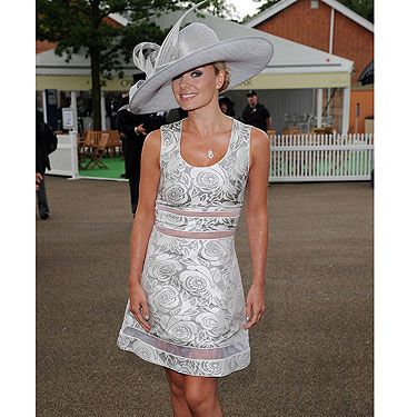 <p>Ah poor Katherine Jenkins, she chose to go to Ascot races on the day of drizzle and rain - bad times! But we quite like her saucy dress, not sure it abides by the rules though. We're positive it said something about no midriff showing, and what's are we seeing Kath? A glimpse of toned torso. that's what</p>